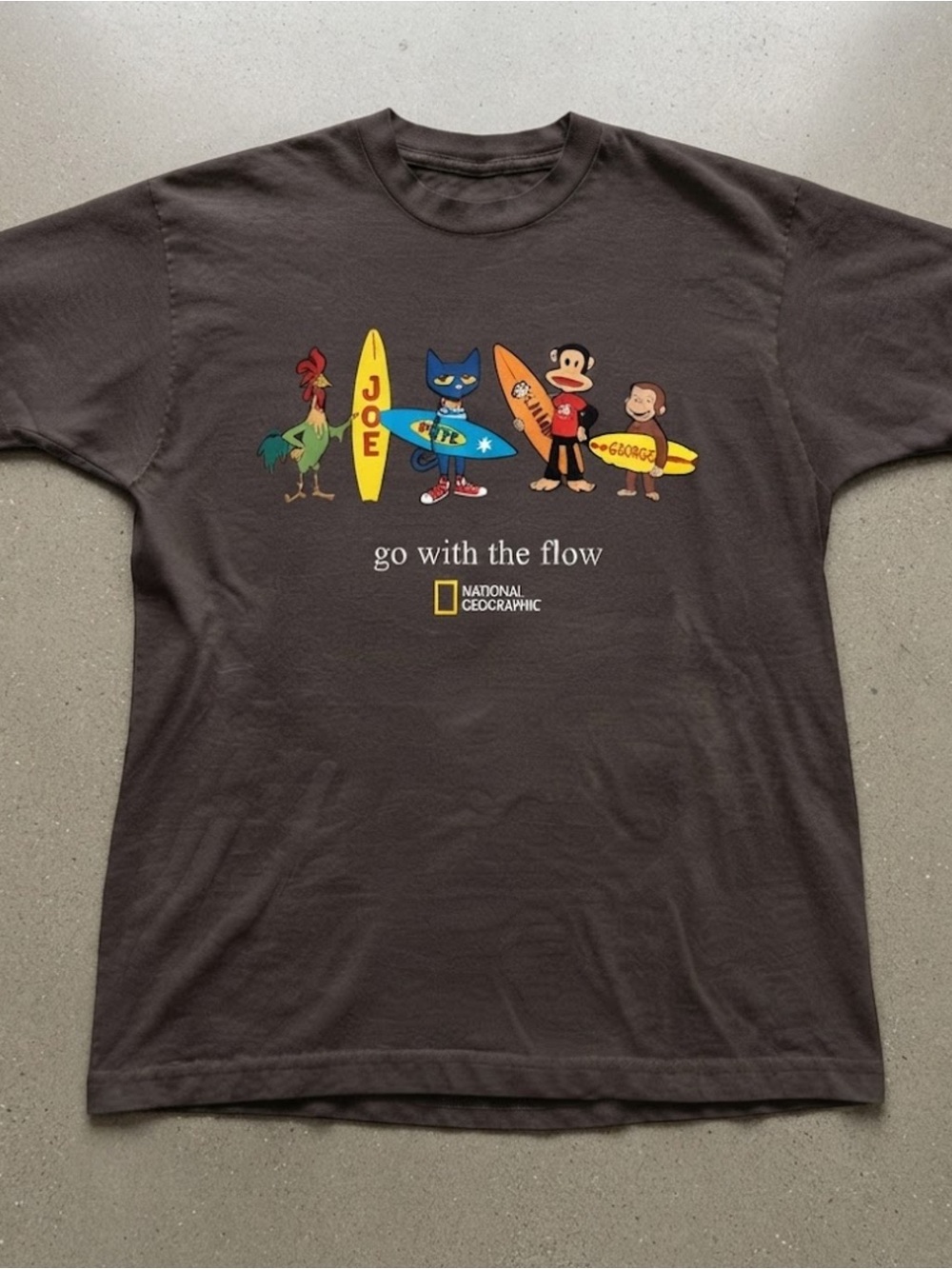 National Geographic “Go With The Flow” Graphic T‑Shirt Gildan Cotton